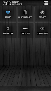 Black Wood Blue CM11 Theme - screenshot thumbnail