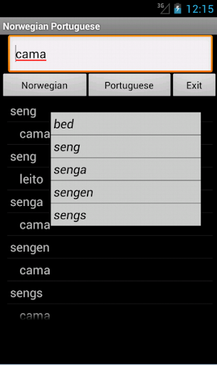 Norwegian Portuguese Dict
