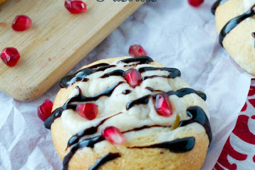 Chocolate Pomegranate Pastries