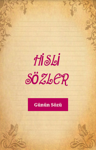 Hisli Sözler