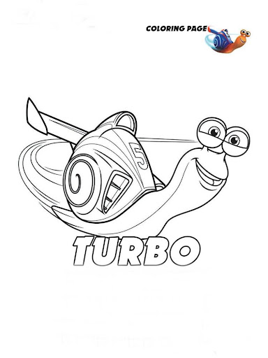 free baby kid turbo coloring