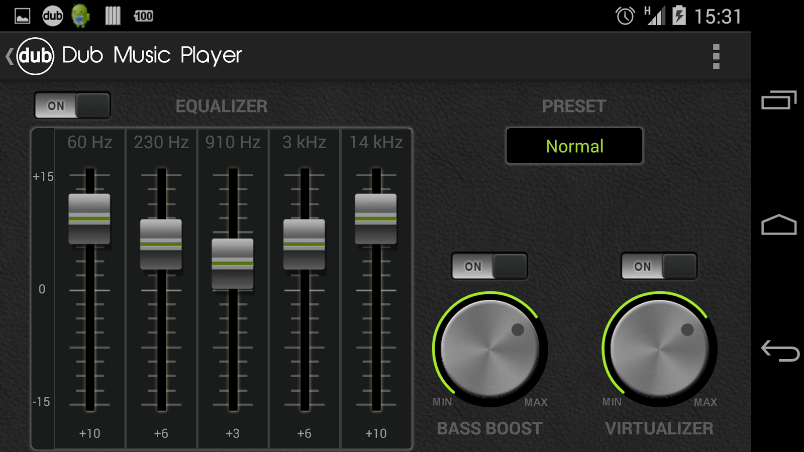 Dub Music Player + Equalizer - screenshot