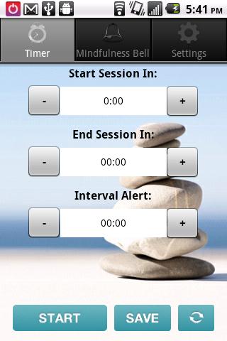 Android application Meditation Timer screenshort
