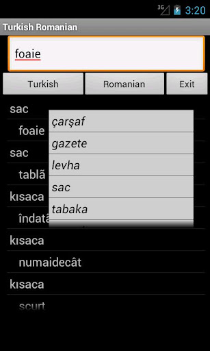 Turkish Romanian Dictionary