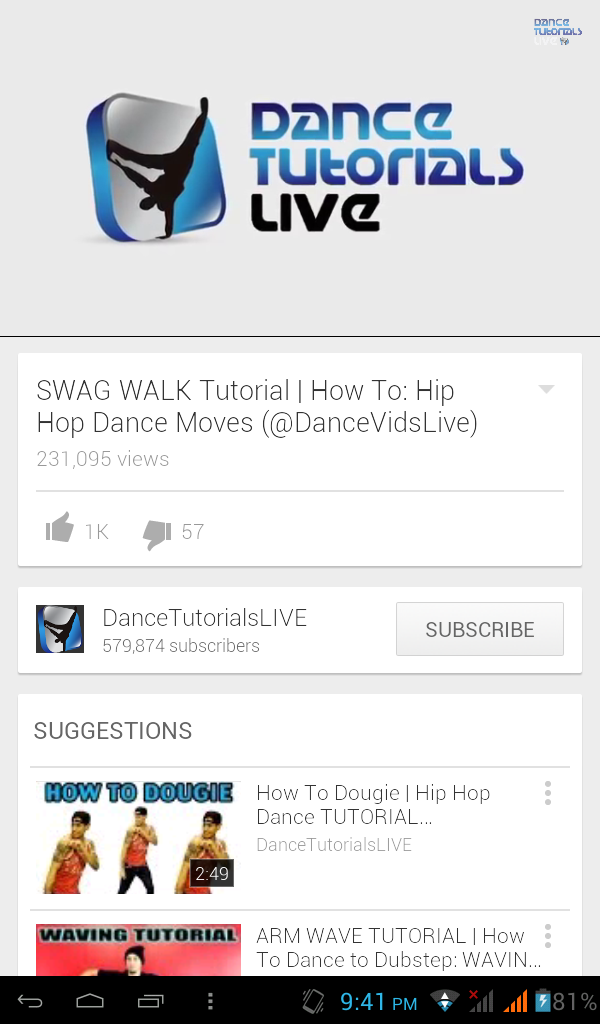Dance Moves Screen 3