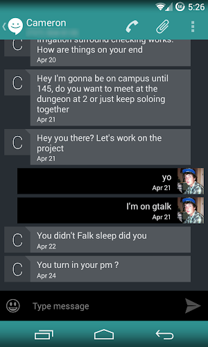 Smitten SMS - screenshot