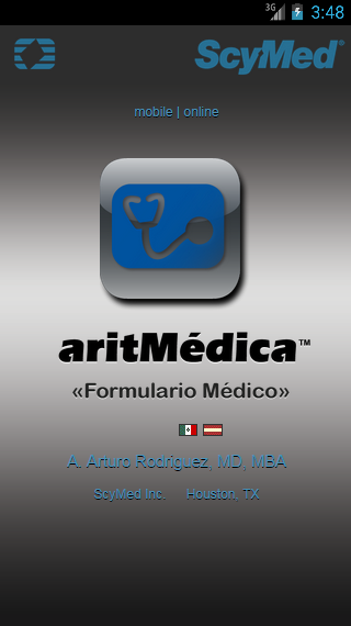 Android application ICU-card™ screenshort