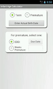 Infant Age Calculator