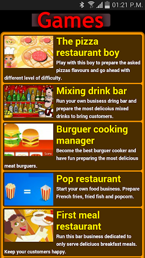 Restaurant management games