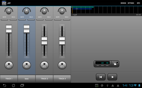 Screenshot J4T Multitrack Recorder v4.41