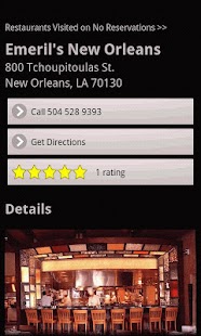 No Reservations Locator Screenshots 1