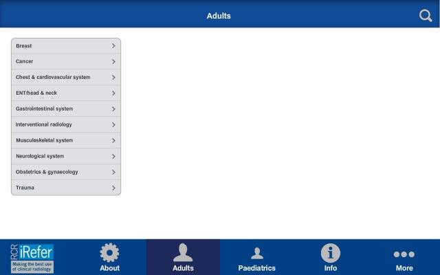 iRefer for Tablet Screen 2