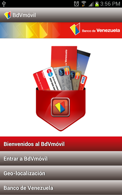 Android application BdVmóvil screenshort