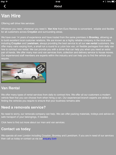 【免費商業App】EuroRentals SelfDrive Van Hire-APP點子