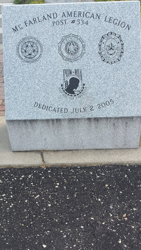 McFarland American Legion Dedication