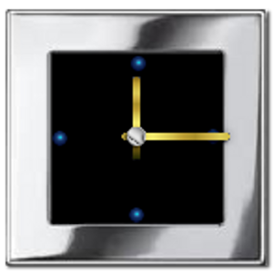 Metal Look Clock widget 1.02