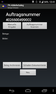 Ablieferbeleg Erfassung Screenshots 0