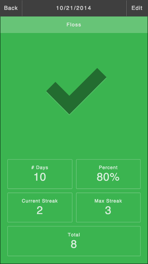Android application The Habit App screenshort