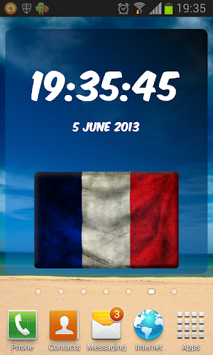 France Digital Clock