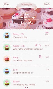 Lastest GO SMS PRO CUPCAKE THEME APK for PC