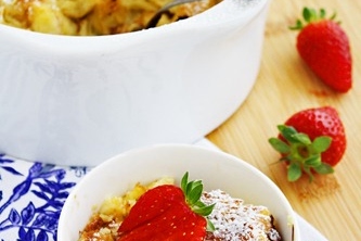 Croissant and Chocolate Bread Pudding
