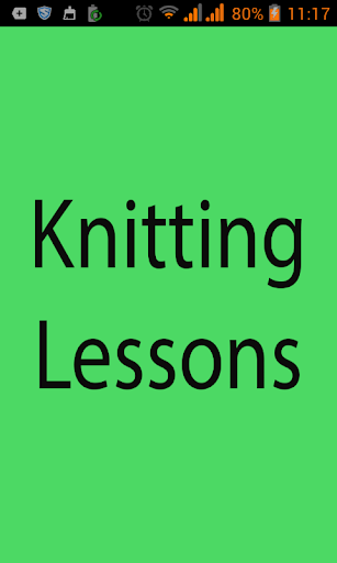 Knitting Lessons