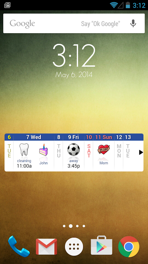    Blik Calendar Widget- screenshot  