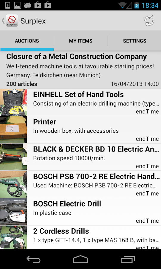 Surplex Auctions - Android Apps on Google Play