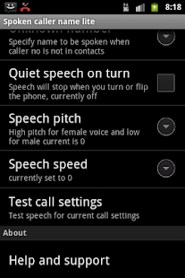 Talking Caller ID Free - screenshot thumbnail