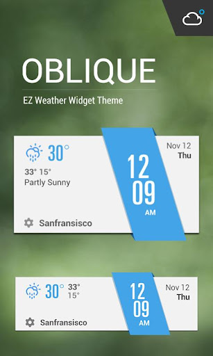 Minimal Clock Weather Widget