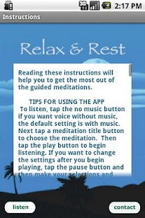 Relax and Rest Meditations - screenshot thumbnail