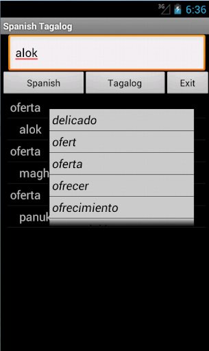 Spanish Tagalog Dictionary