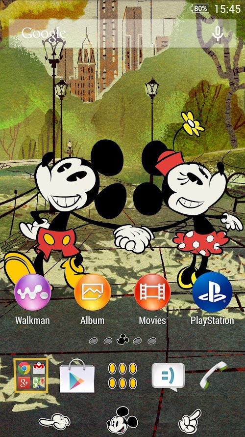 Android application XPERIA™ Disney Mickey NY Theme screenshot