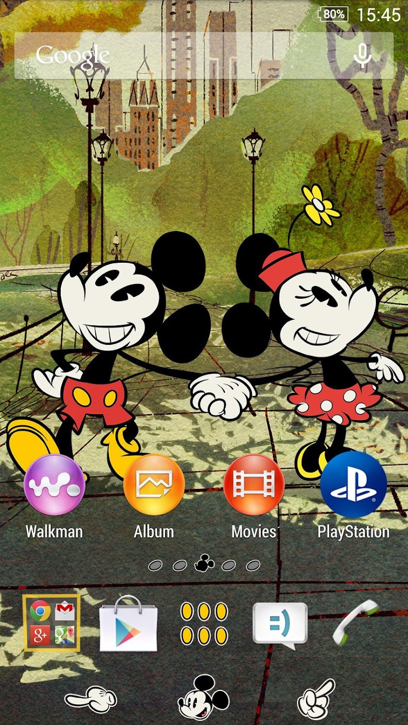 XPERIA™ Disney Mickey NY Theme Screen 1