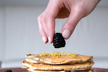 Lemon Poppy Seed Yogurt Pancakes