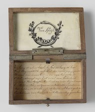 Eikenhouten doos met herinneringen aan Jan van Speijk