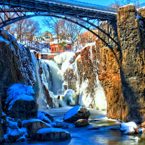 Paterson Falls, Paterson NJ by Don Webb - City,  Street & Park Historic Districts