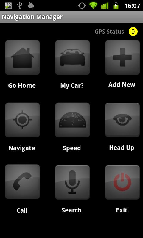 Android application Navigation Manager screenshort