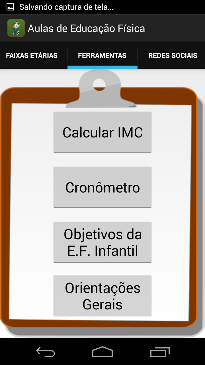 Aulas de E.F. Screen 2