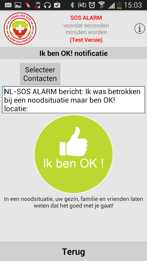 SOS ALARM - screenshot