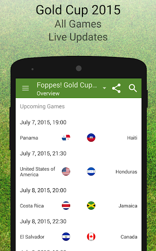 Gold Cup 2015 Schedule