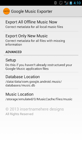 Google Music Offline Exporter