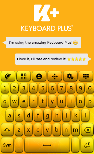 Yellow HD Keyboard Theme