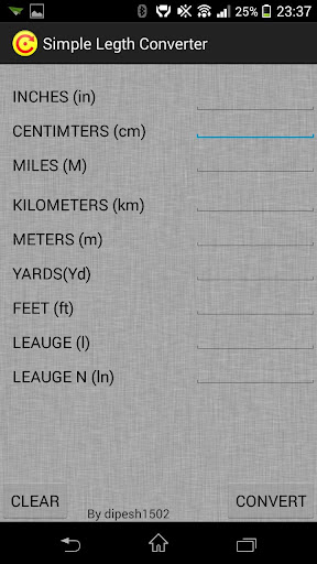 Simple Length Converter