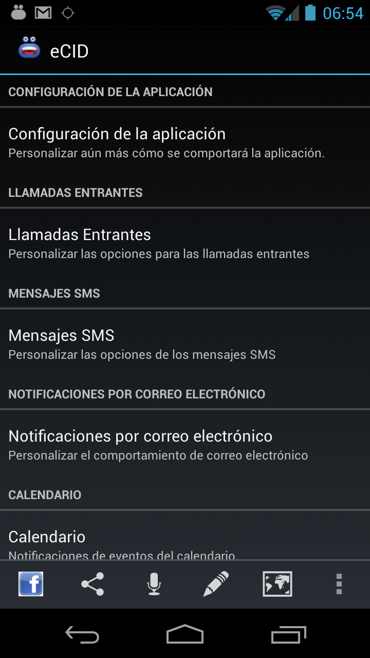 Android application Enhanced SMS &amp; Caller ID+ screenshort