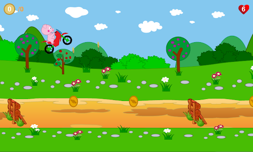 download Peppie Pig Motocross Racing free