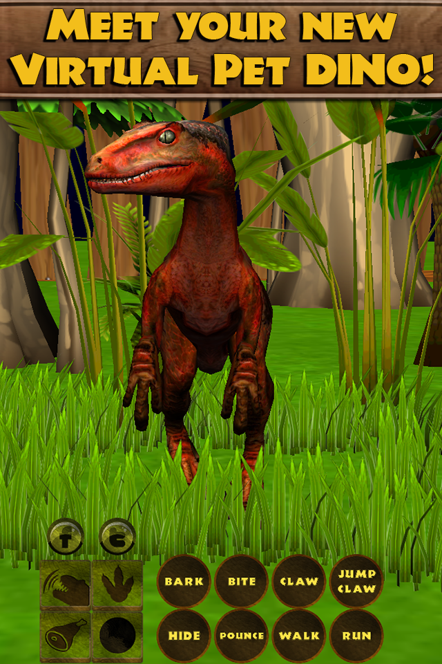 Android application Virtual Pet Dinosaur: Raptor screenshort