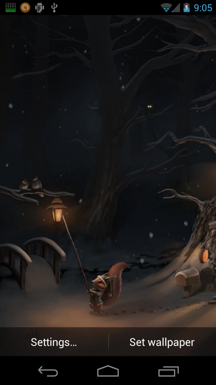 The First Snow Live Wallpaper Screen 1
