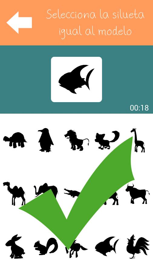 Siluetas OA: captura de pantalla