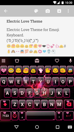 Electric Love Emoji Keyboard